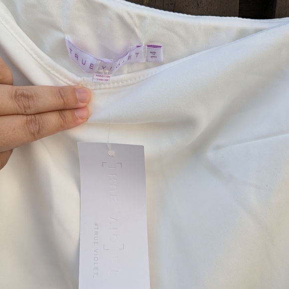 Nwt True Violet White Jumpsuit - Picture 4 of 7